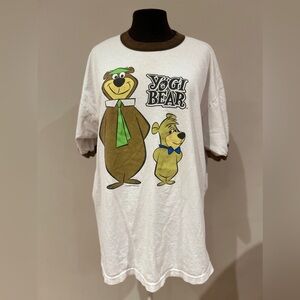 Yogi Bear Graphic White T-Shirt